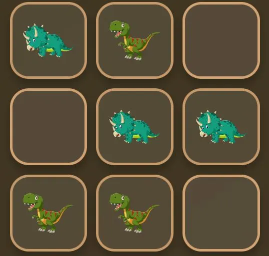 Dinosaur Tic Tac Toe